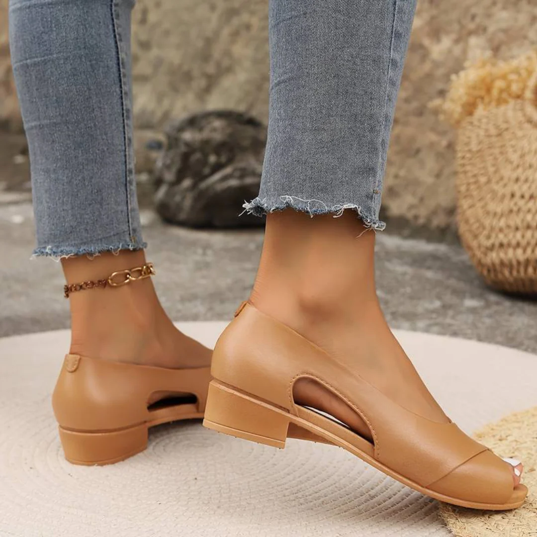 Sandalias de tac贸n bajo con suela ortop茅dica para mujer - Imagen 7