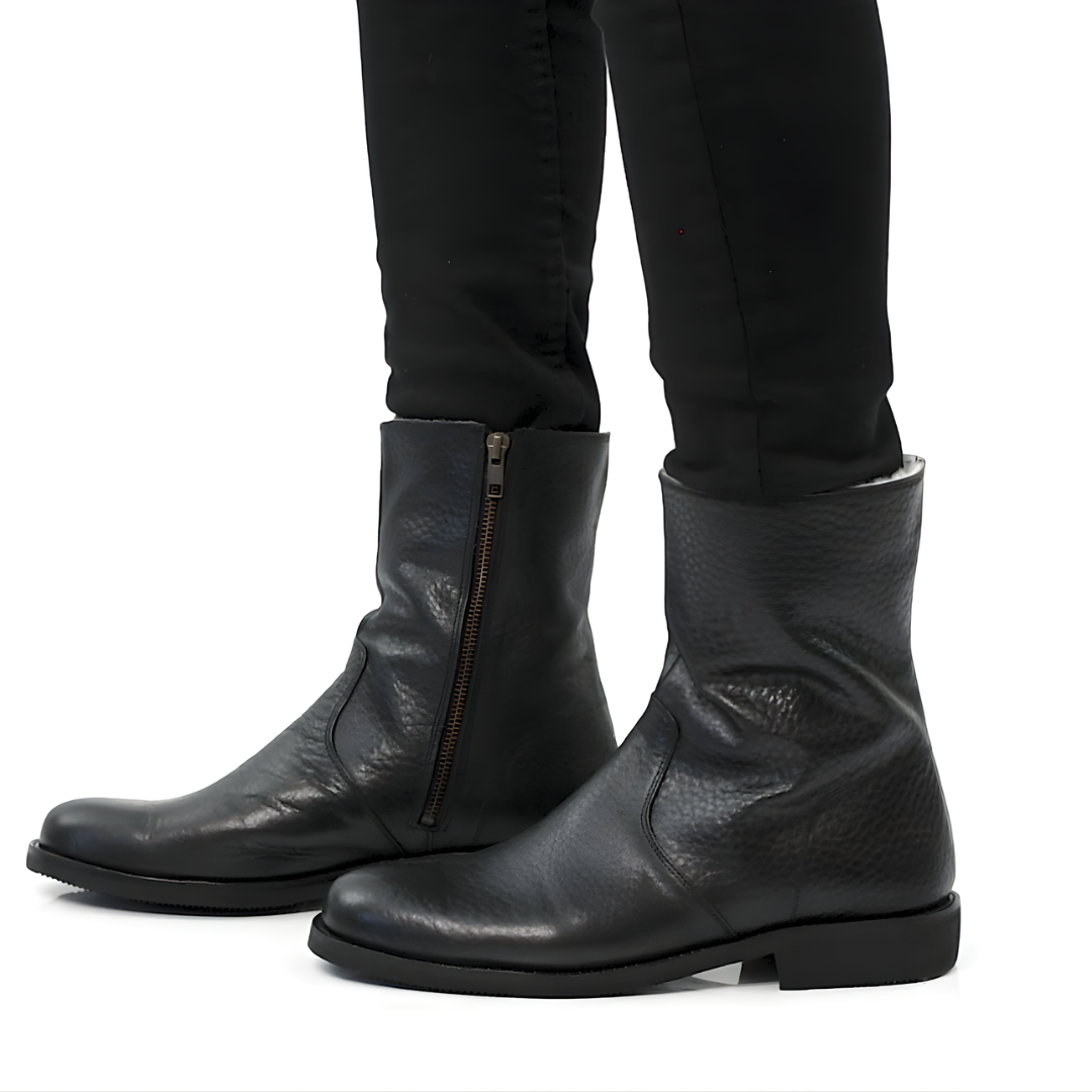 Bota de Cuero con Interior Abrogado para Hombre - Imagen 4