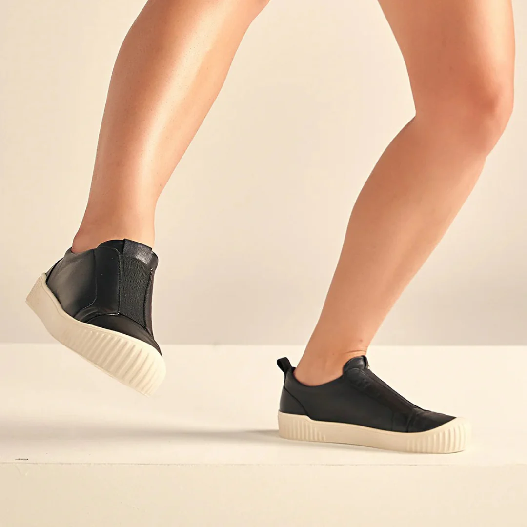 Zapatillas Sin Cordones de Cuero para Mujer - Imagen 4