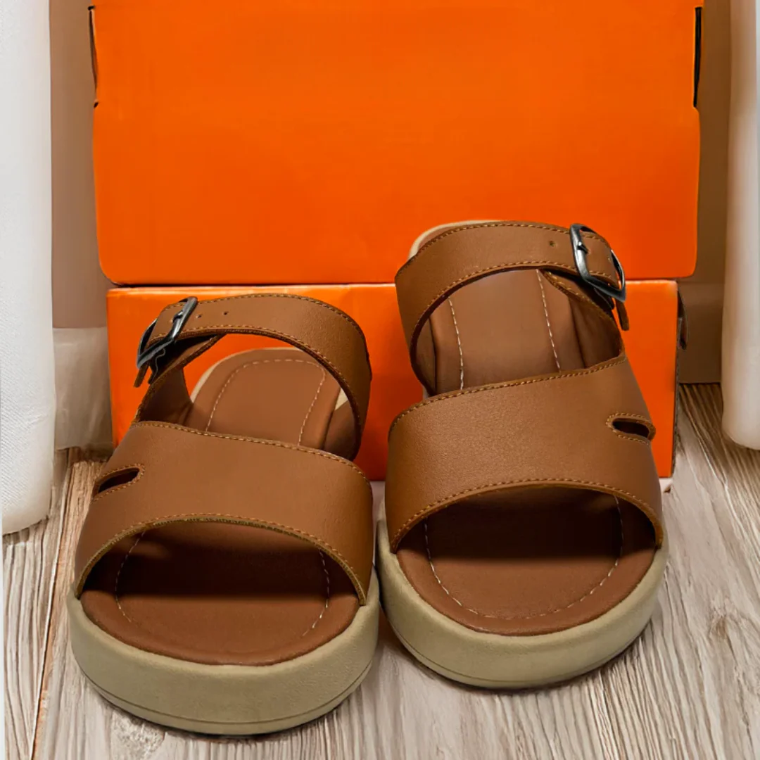 Sandalias de Cuero con Suela Ortop茅dica - Imagen 4