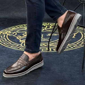 Zapatos Casual de Cuero Clásicos Retro Finos para Hombre