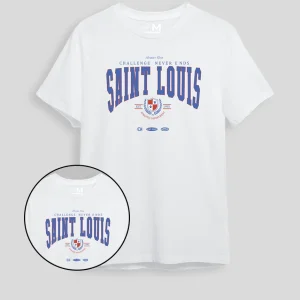 Camiseta blanca Saint Louis (UNISEX)