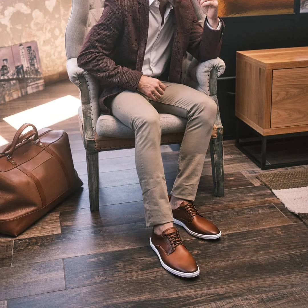 Zapatos casuales de suela baja y ortopedica para hombre - Imagen 4