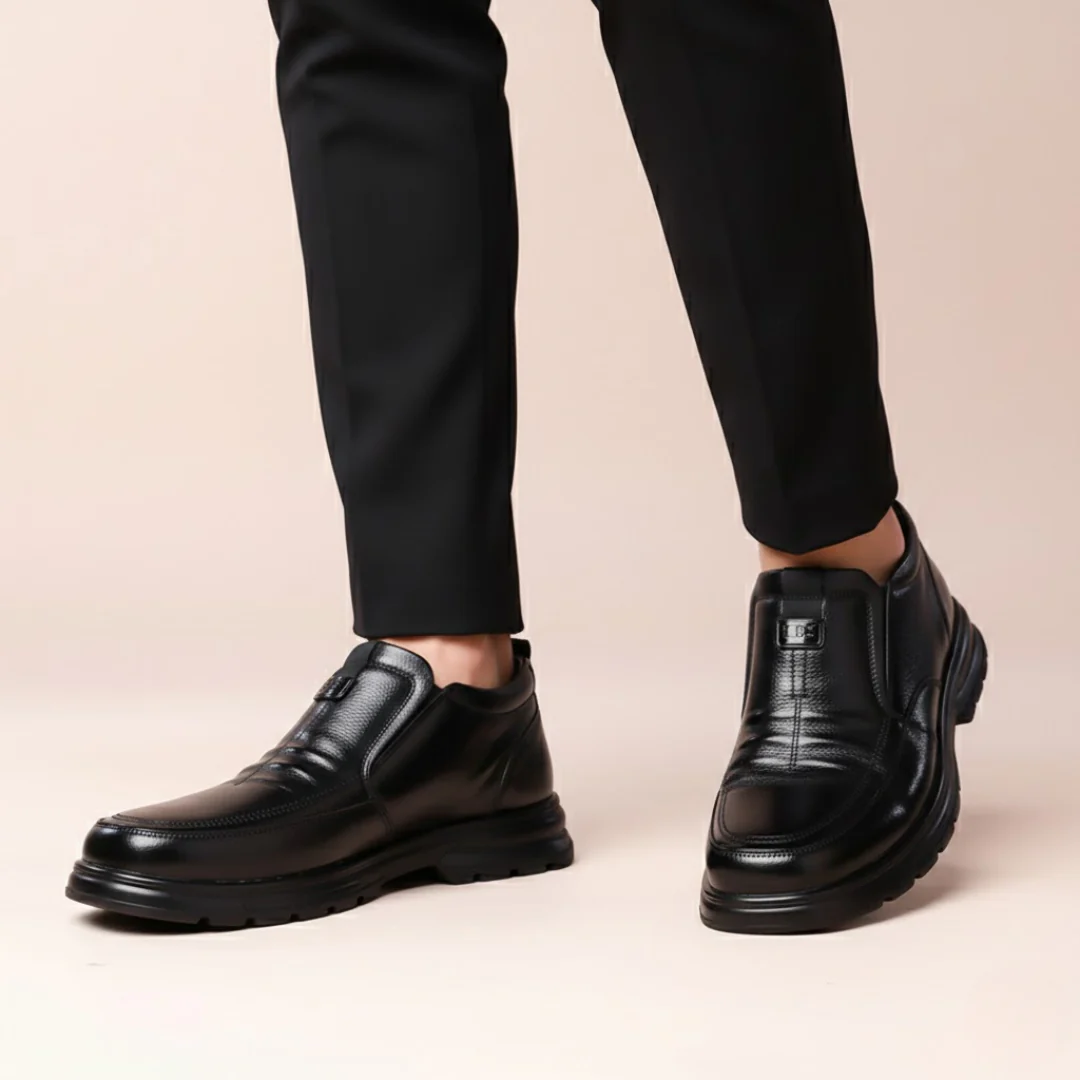 Zapato de Cuero Premium con Interior T茅rmico para Hombre - Imagen 4