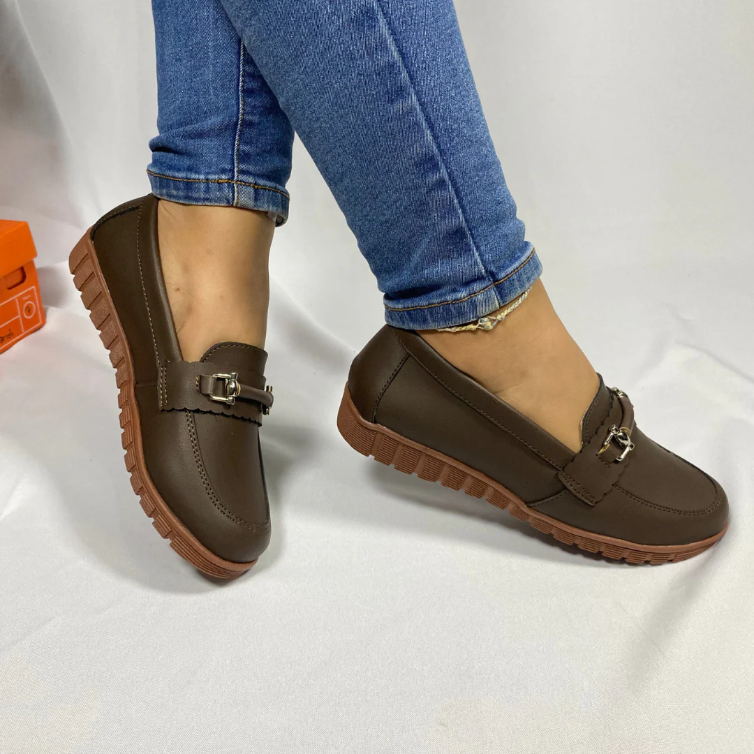 Mocasines de cuero con suelas ergon贸micas - Imagen 4