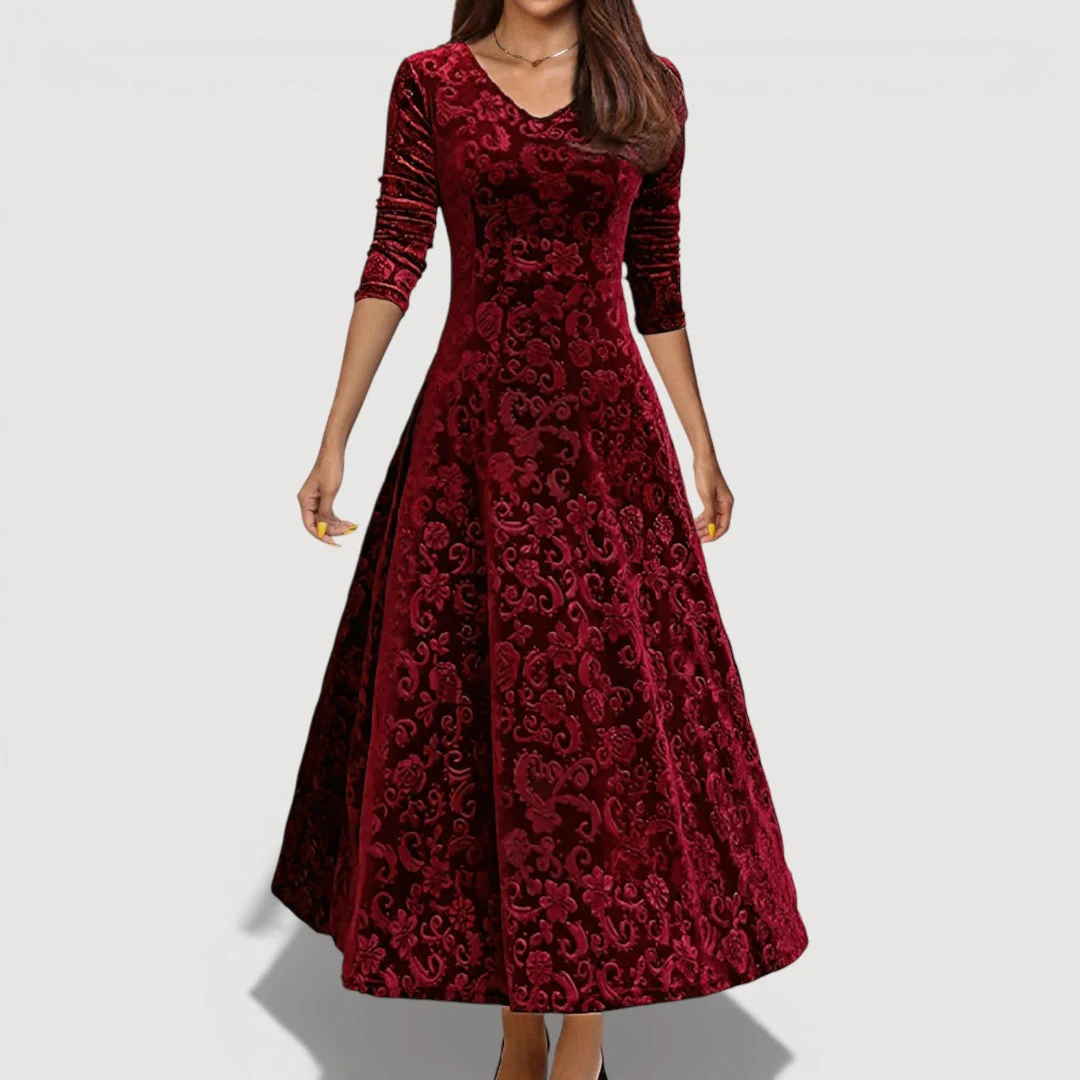 JILLIAN – VESTIDO DE VELVET ELEGANTE - Imagen 4