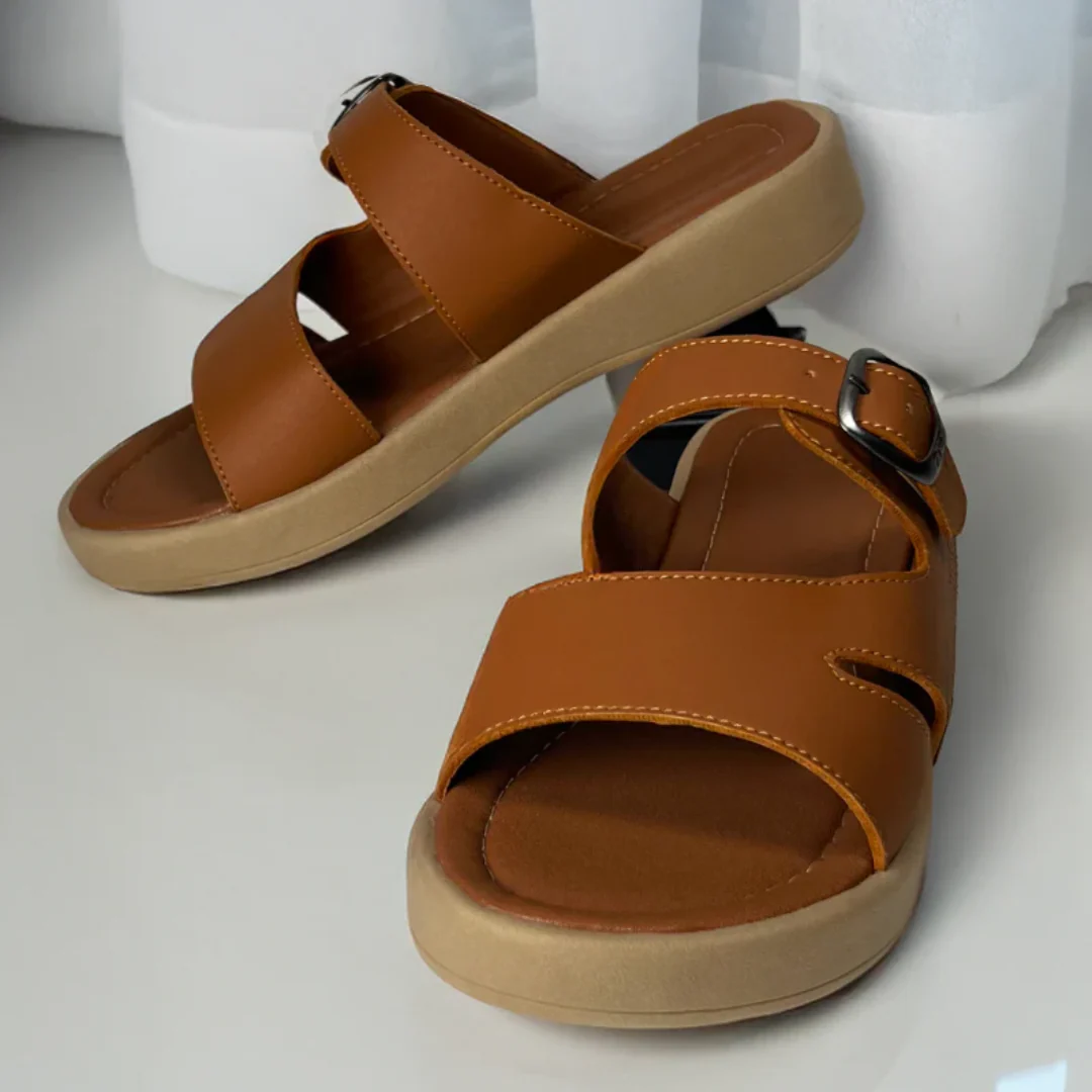 Sandalias de Cuero con Suela Ortop茅dica - Imagen 5