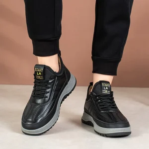 Zapatillas de Invierno en Cuero con Suelas Resistentes para Hombre