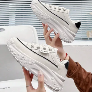 Zapatillas de plataforma de suela gruesa, un estilo urbano para mujer