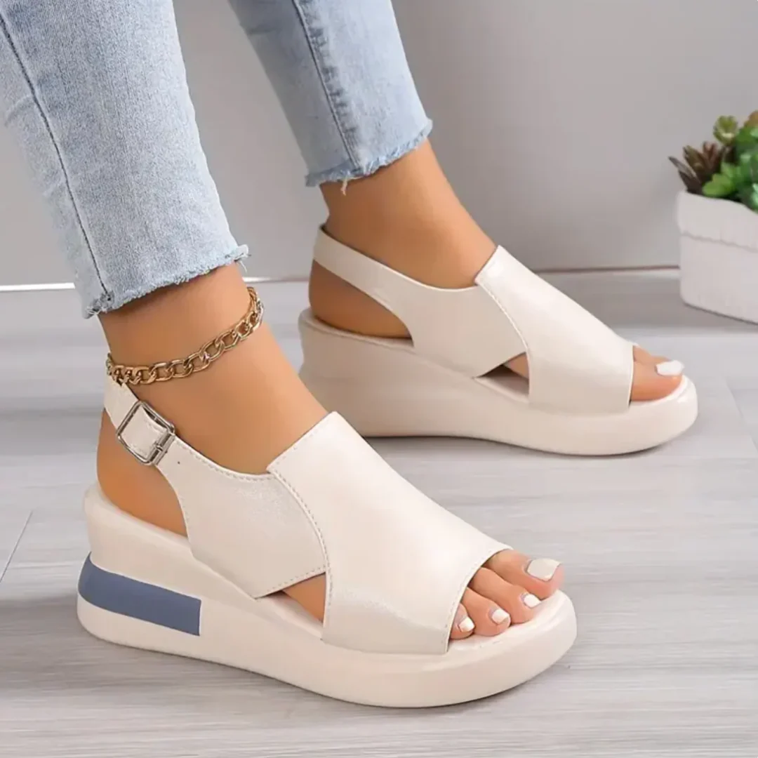 Sandalias Ortop茅dicas Abiertas con Plataforma y Doble Ajuste - Imagen 5