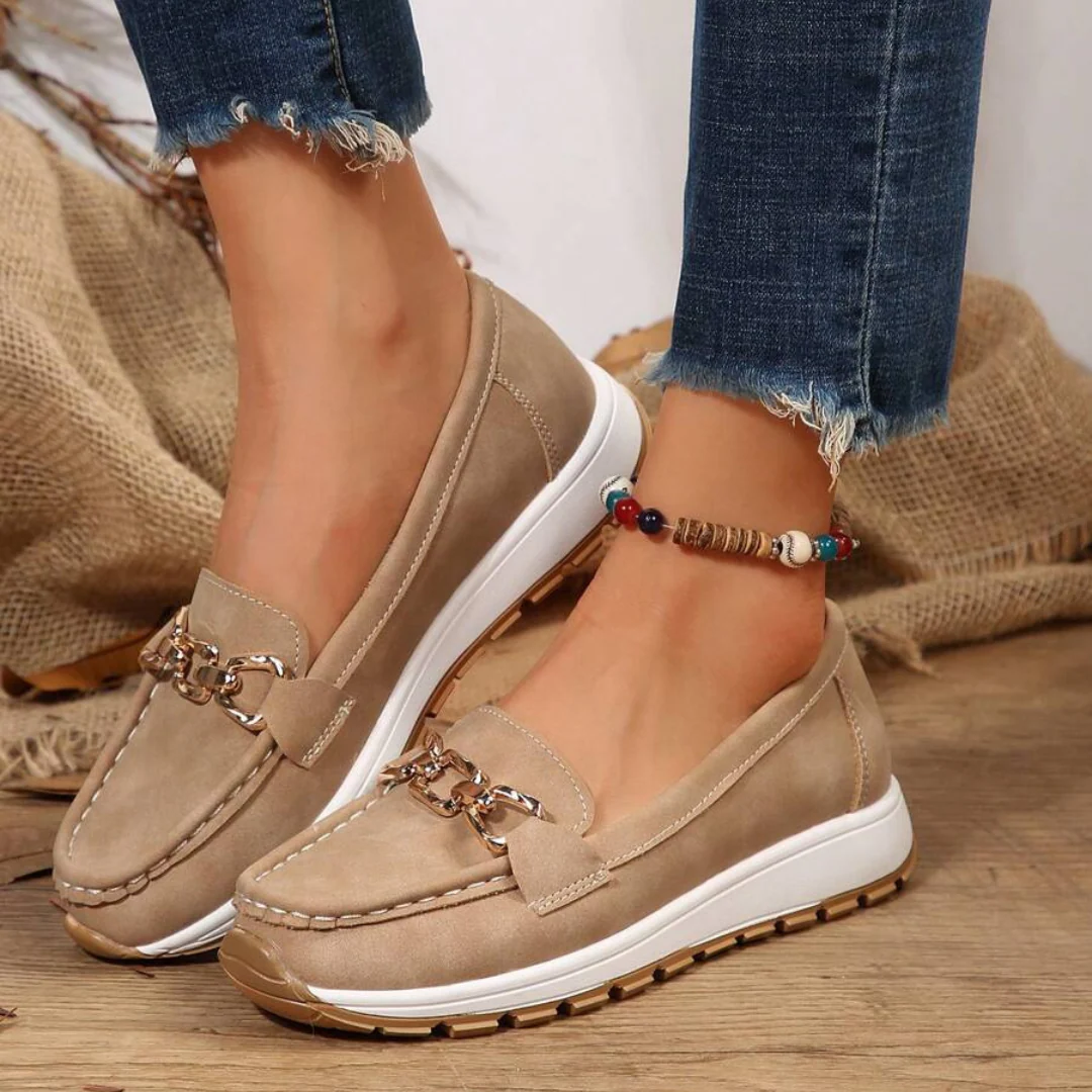 Mocasines de suela gruesa para mujer庐