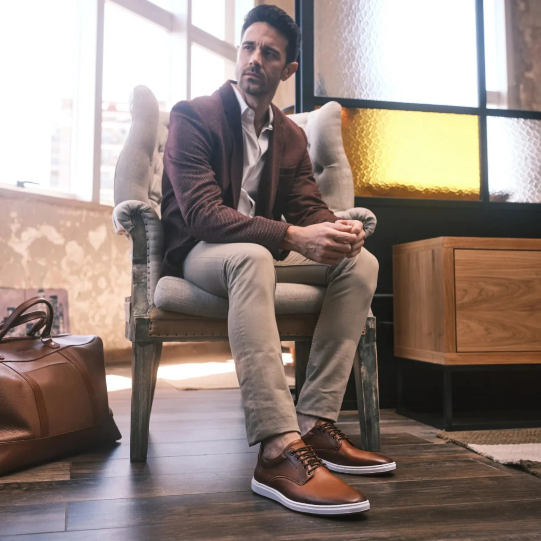 Zapato Ortop茅dico de Cuero con Suela Antideslizante para Hombre - Imagen 5