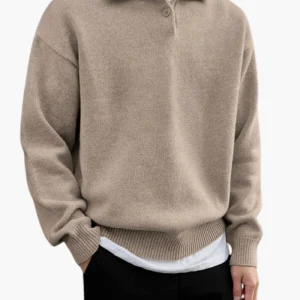 Ciudad Rea | Suéter de Lana con Media Cremallera