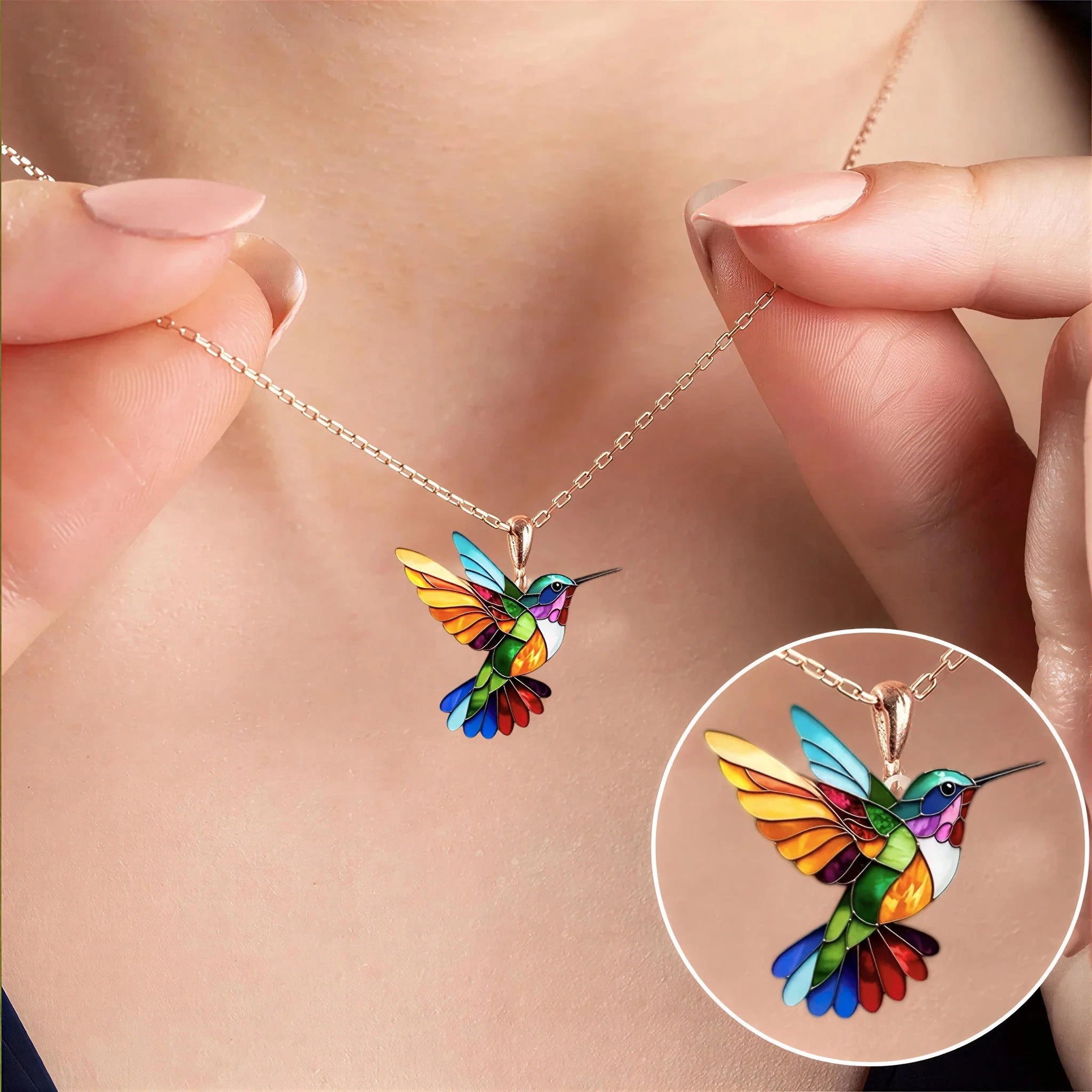 Pendientes Colibrí Amuleto Collar Regalo – Edición Limitada - Imagen 5