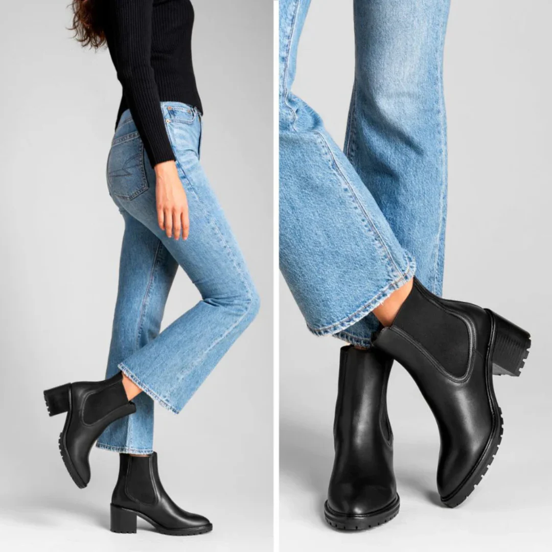 Botas de Cuero con Tac贸n para Mujer - Imagen 5