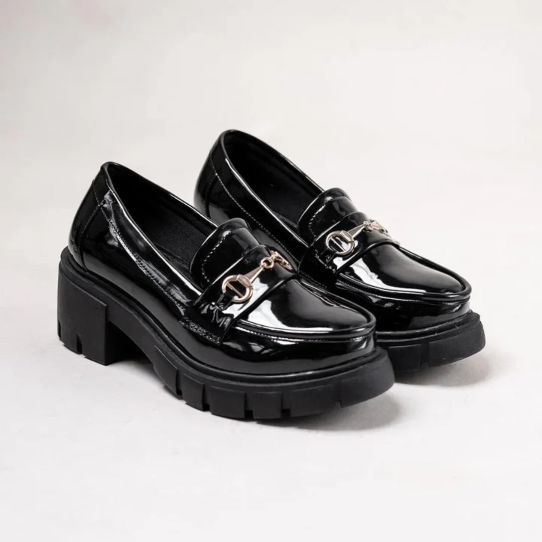 Zapatos mocasines con cu帽a para mujer - Imagen 5