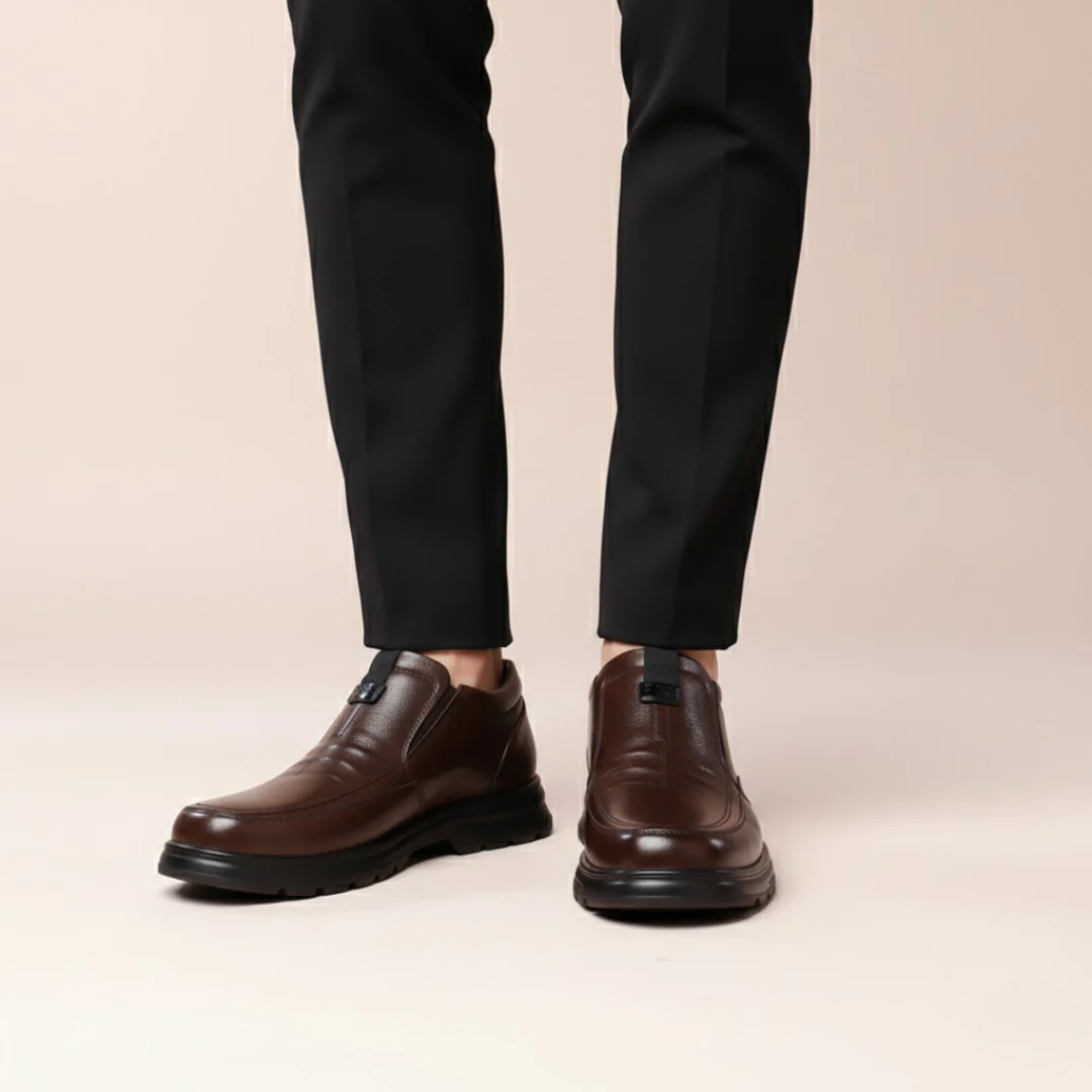 Zapato de Cuero Premium con Interior T茅rmico para Hombre - Imagen 5