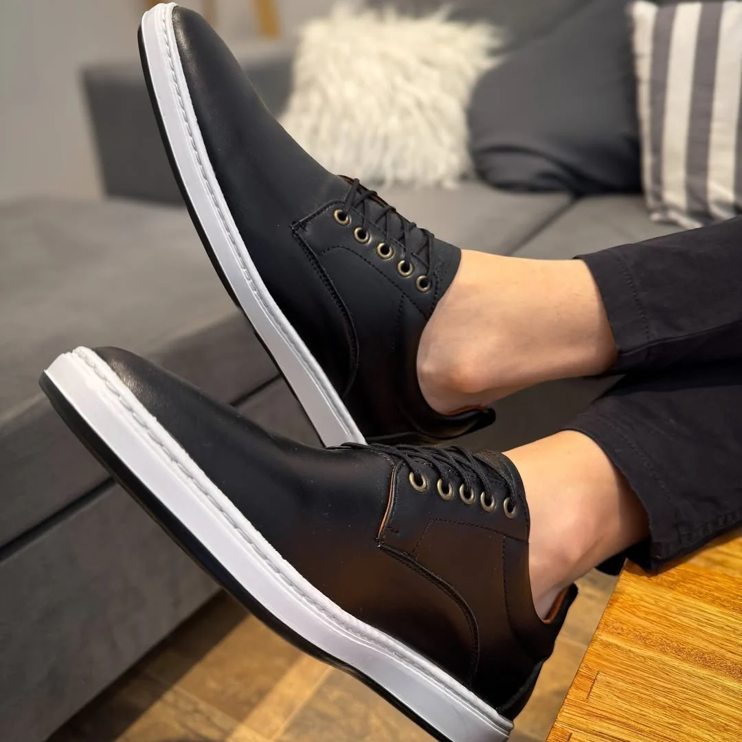 Zapatos casuales de suela baja y ortopedica para hombre - Imagen 5