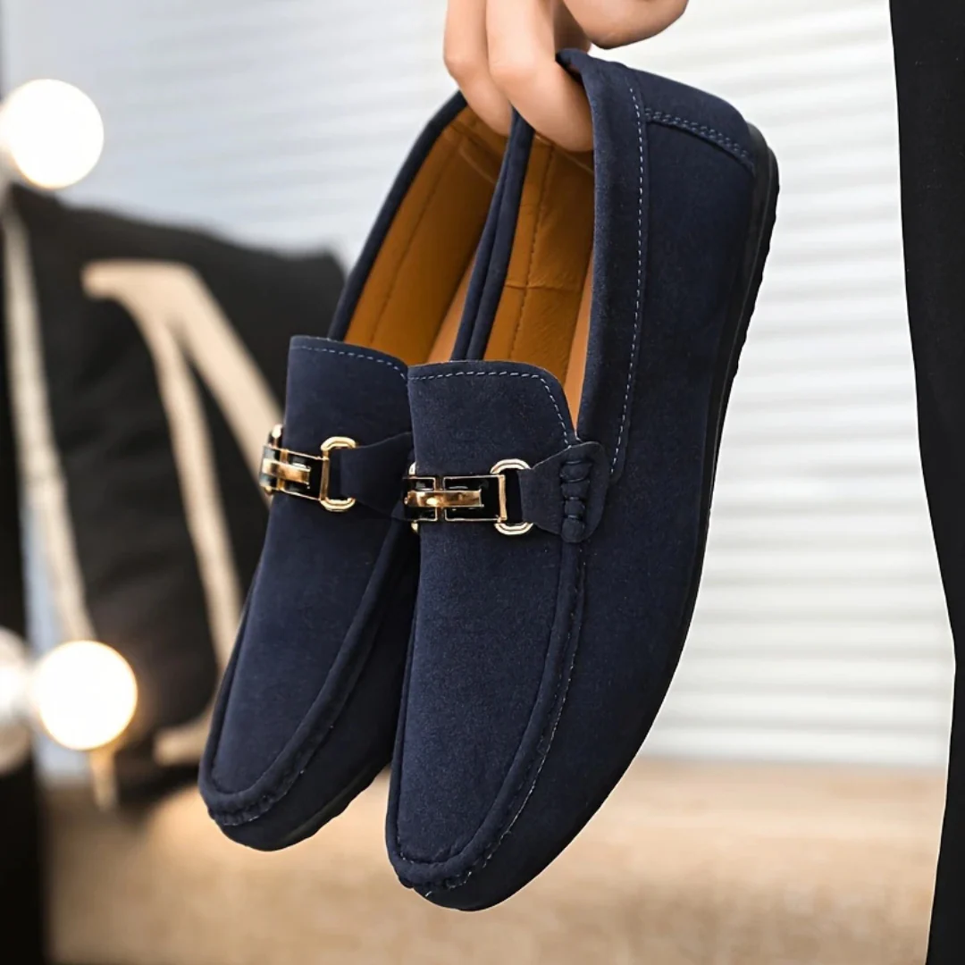 Mocasines Elegantes para Hombre con Hebilla Decorativa - Imagen 6