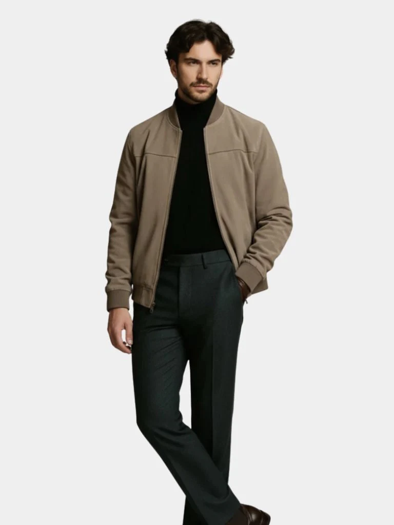 Darian™ | Chaqueta Bomber de Ante Premium - Imagen 4