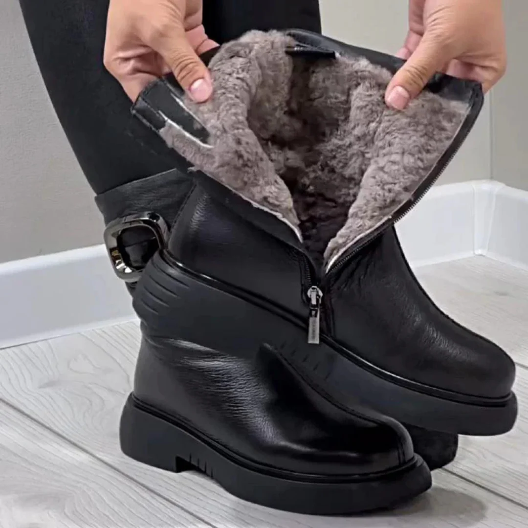 Botas de cuero cálidas para mujer® - Imagen 3