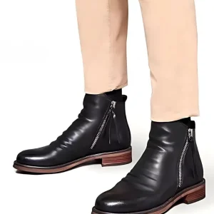 Botines Vintage con Cremallera para Hombre®