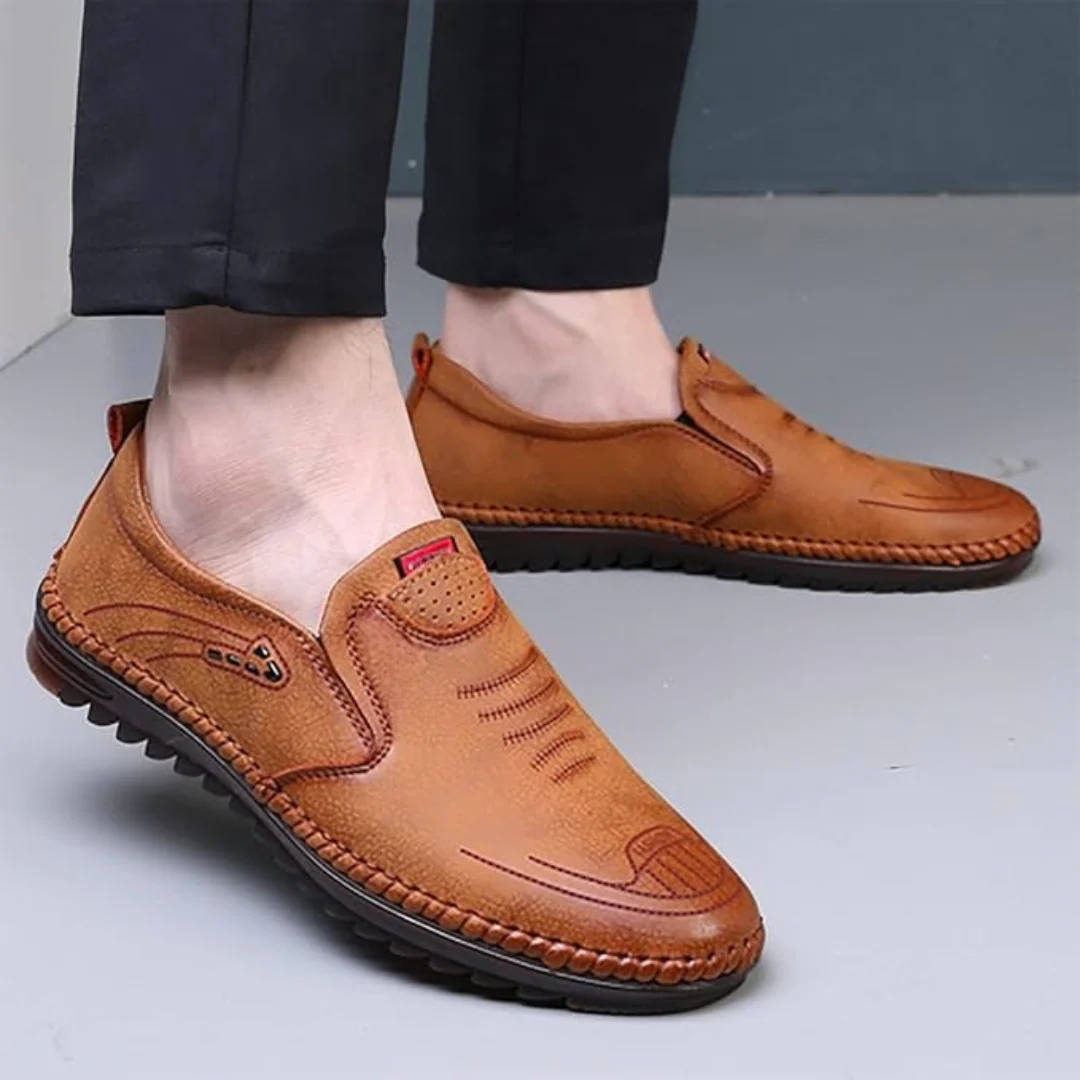 Zapatos de cuero antideslizantes para hombre - Imagen 5
