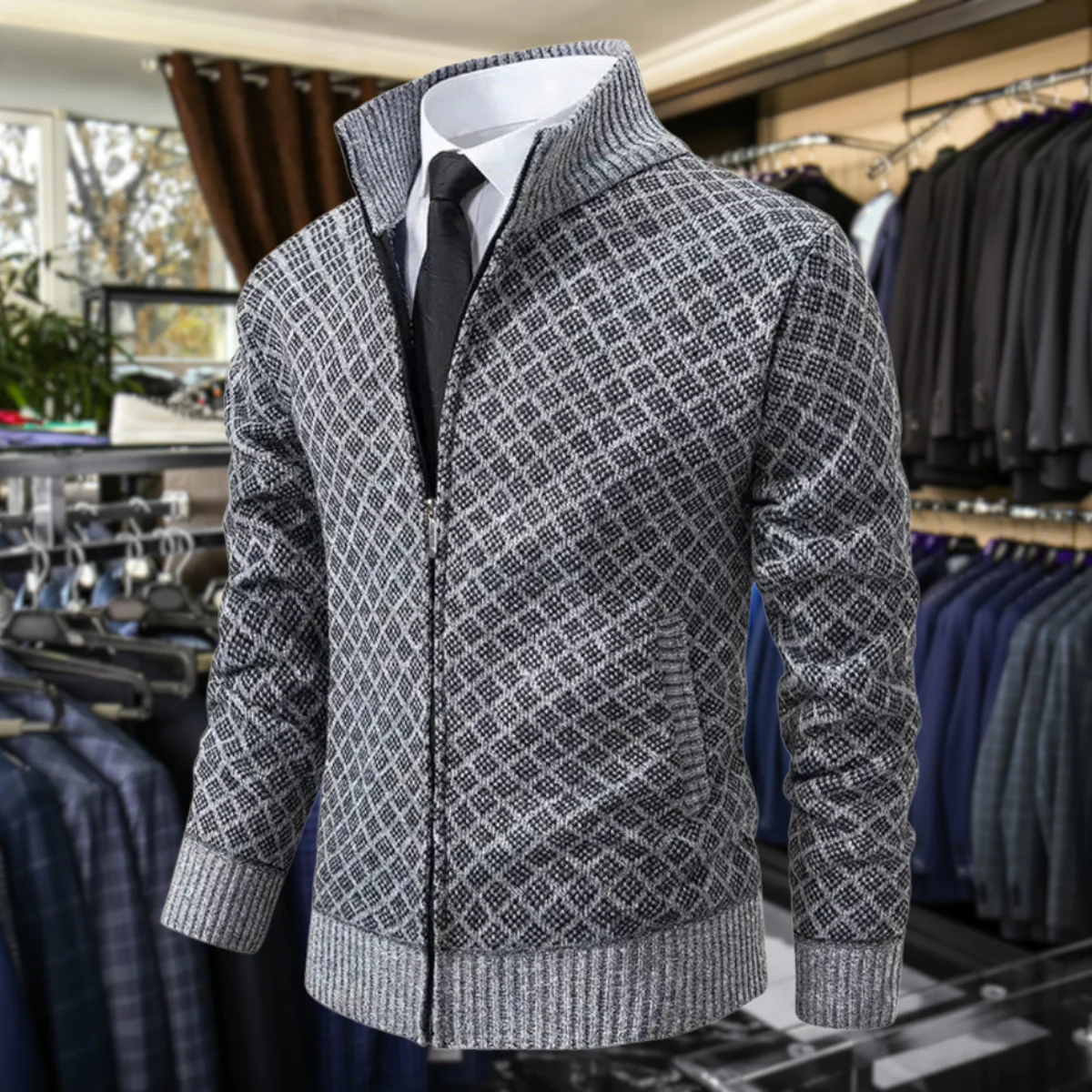 Élanford™ | Chaqueta Premium de Punto con Cremallera y Acabado Elegante - Imagen 6