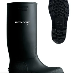 Bota de agua PVC caña alta negra