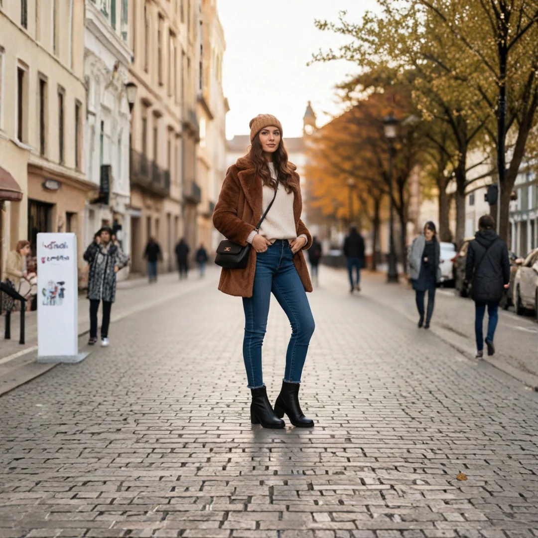 Botines de Piel Premium con Dise帽o Distintivo Para Mujer - Imagen 8