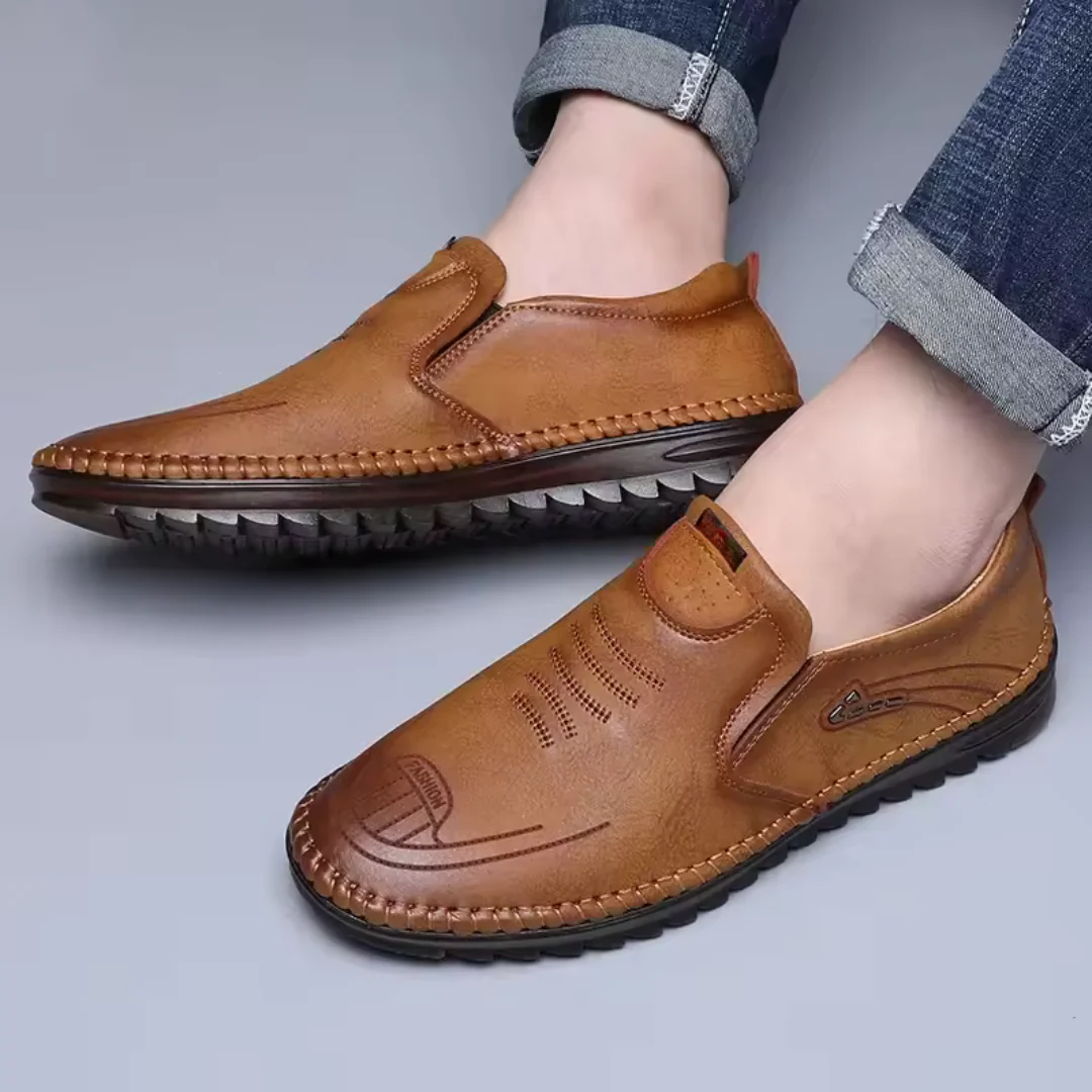 Zapatos de cuero antideslizantes para hombre - Imagen 6