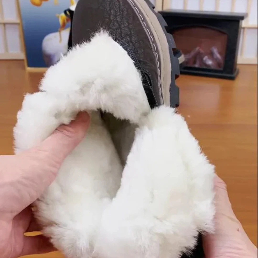 Botas de Nieve C谩lidas para Hombre en Tejido Polar - Imagen 6