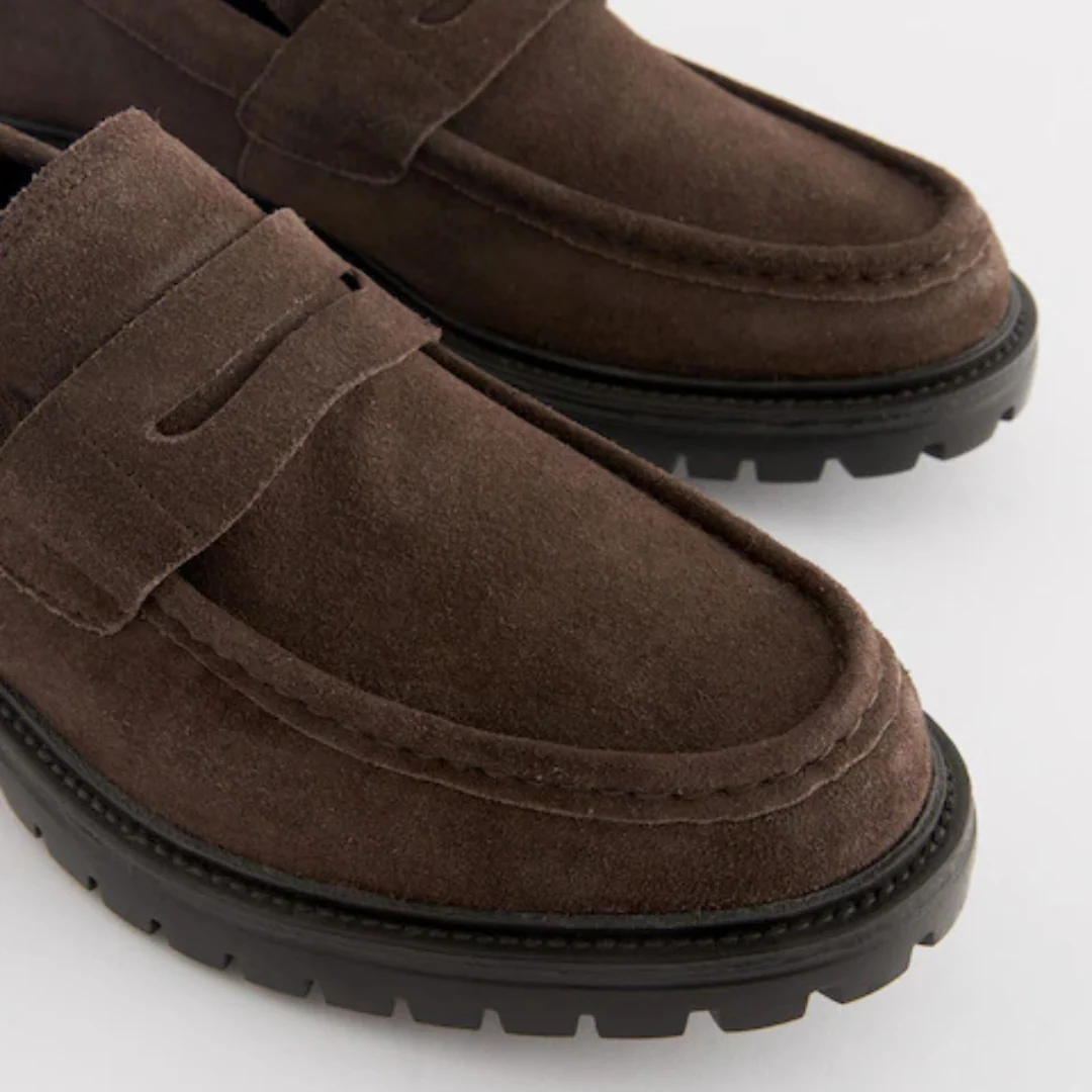 Elegante mocasines de ante para hombre庐 - Imagen 7