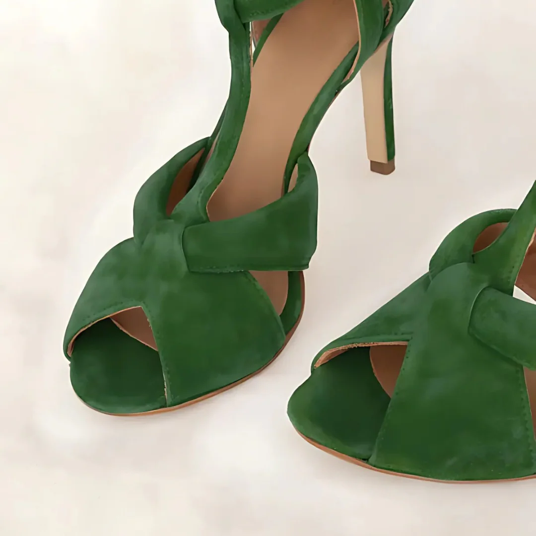 Sandalias de Tac贸n Alto Elegantes con cierre de hebilla - Imagen 5