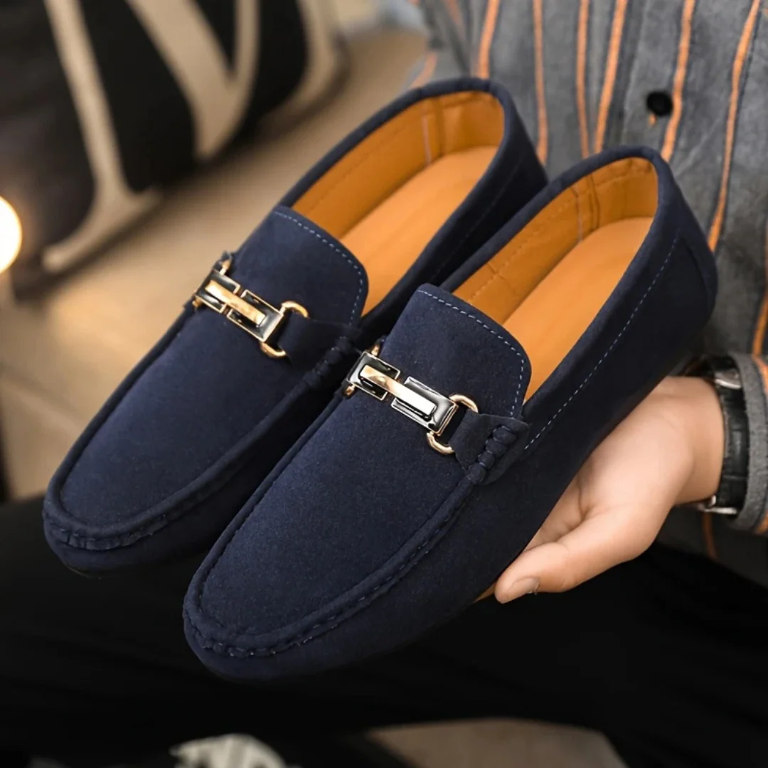 Mocasines Elegantes para Hombre con Hebilla Decorativa - Imagen 5