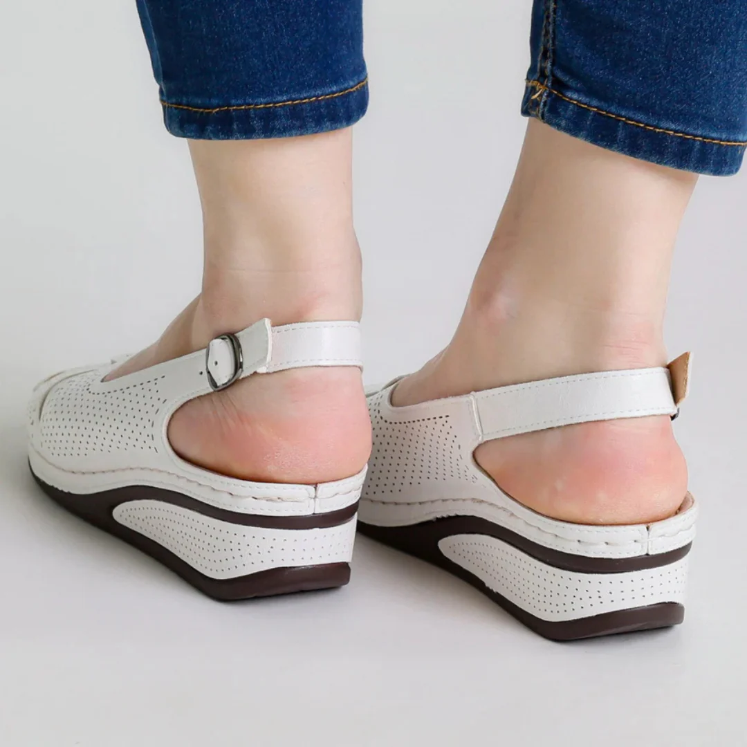 Sandalias Ligeras en Cuero con Suela Ergon贸mica para Mujer - Imagen 6