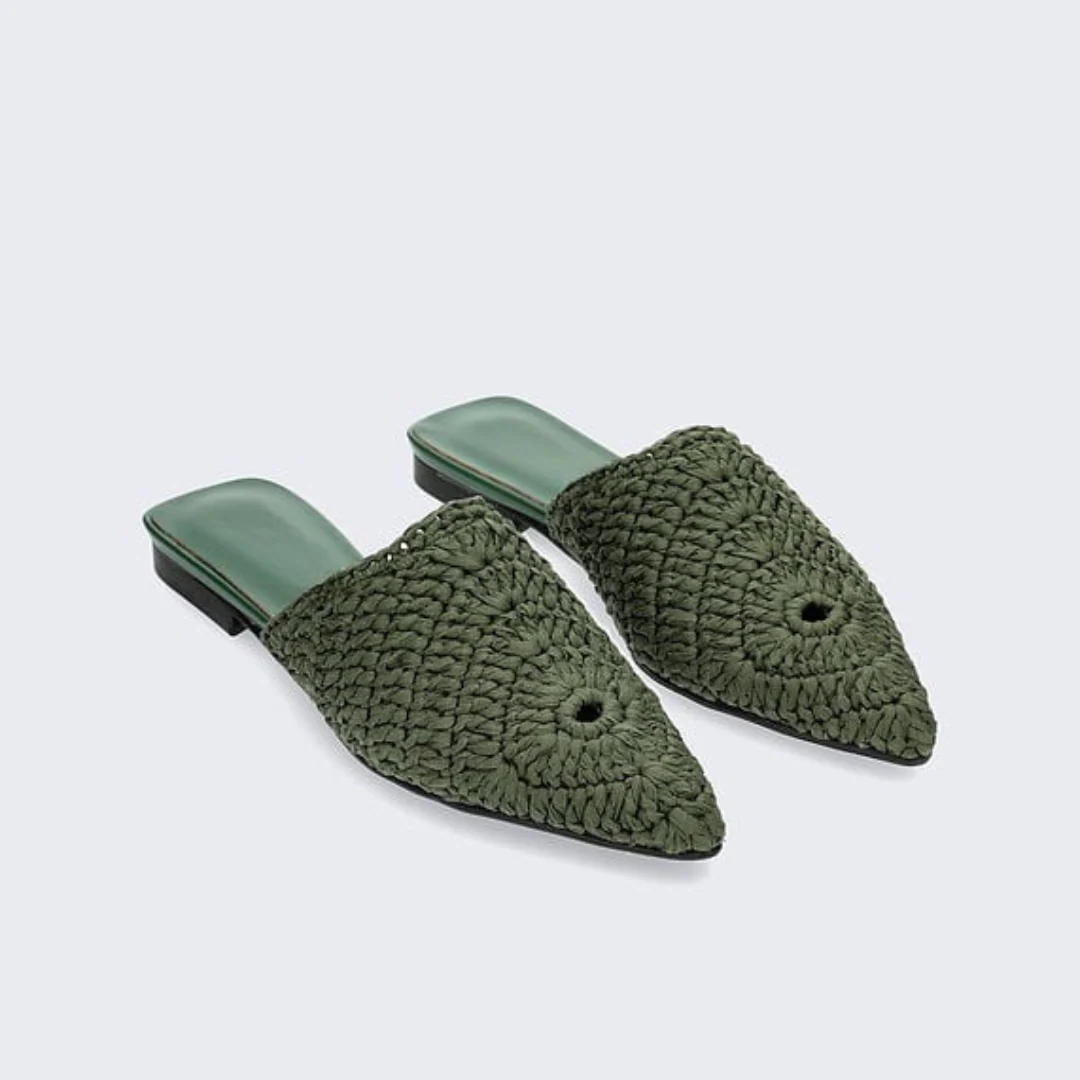 Sandalias planas de ganchillo estilo boho庐 - Imagen 7