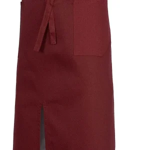 Delantal sin peto, dos bolsillos con vivo a contraste. 90x95