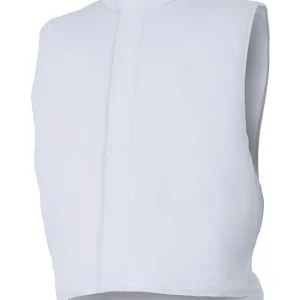 Chaleco para ambientes fríos sin bolsillo y con cremallera tapada