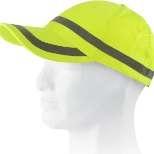 Gorra de alta visibilidad con bandas reflectantes horizontales