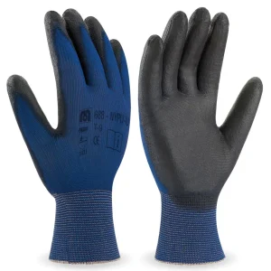 Guante de nylon ultra-fino recubrimiento poliuretano MA688-NYPU/U