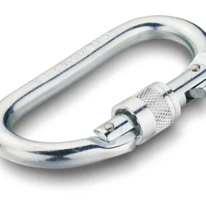 Mosquetón de acero con cierre de rosca modelo AZOR