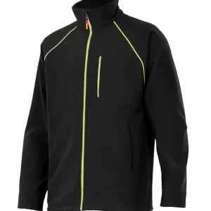 Cazadora SoftShell con cremallera central bicolor