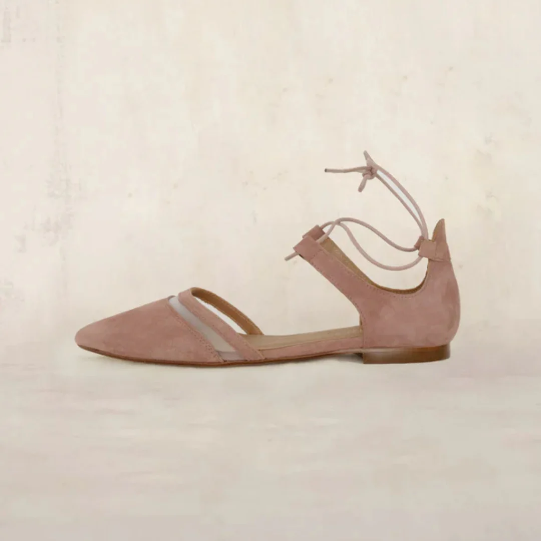 Sandalia Casual en Gamuza Rosa para Mujer - Imagen 7