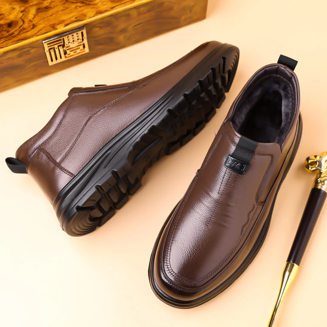 Zapato de Cuero Premium con Interior T茅rmico para Hombre - Imagen 7