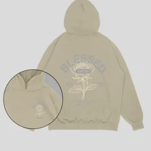 Hoodie beige Blessed (UNISEX)