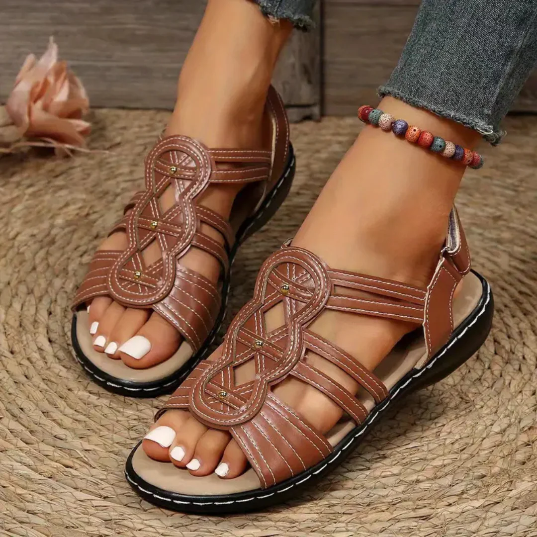 Sandalias en Cuero con suelas ergon贸micas para Mujer - Imagen 7