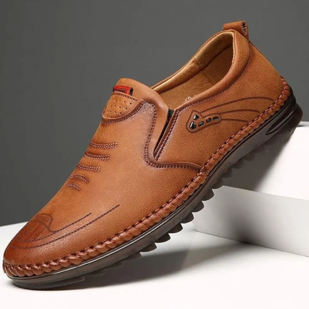 Zapatos de cuero antideslizantes para hombre - Imagen 7