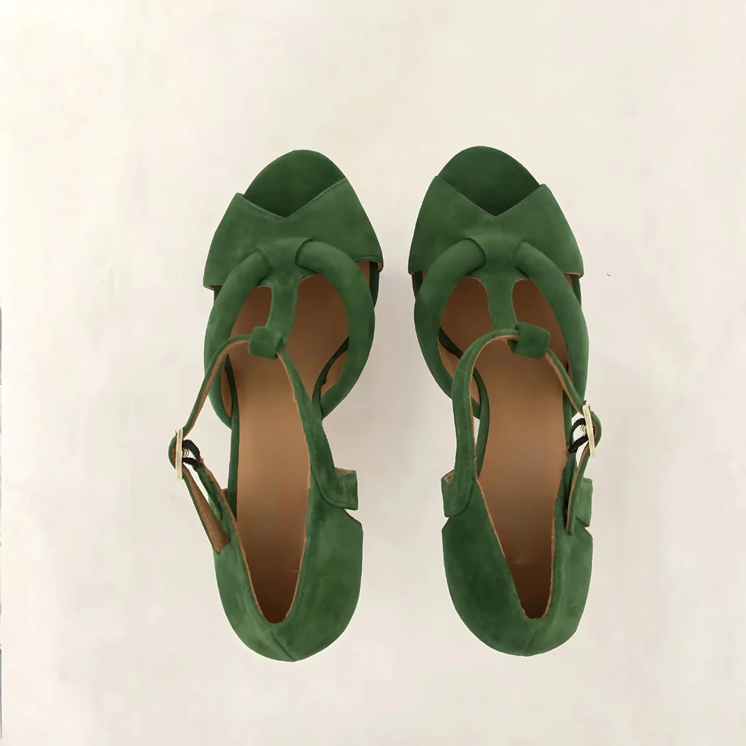 Sandalias de Tac贸n Alto Elegantes con cierre de hebilla - Imagen 6