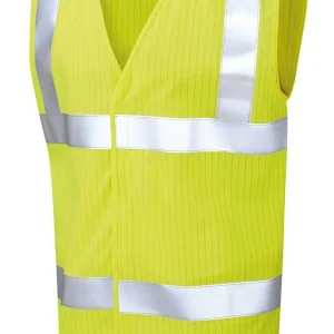Chaleco de alta visibilidad ignífugo y antiestático